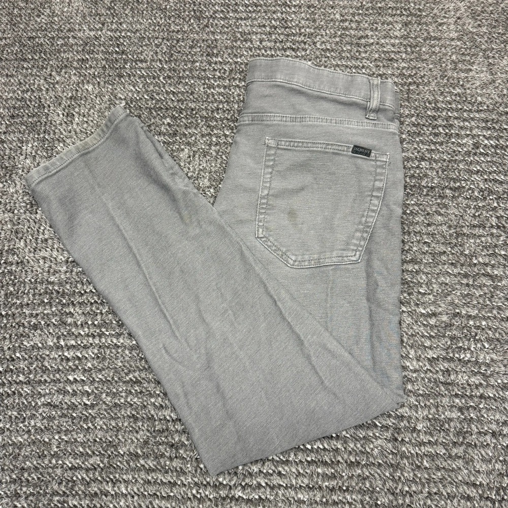 Jachs NY Mens Pants 34x30 Gray Stretch 5 Pocket Straight Leg Casual